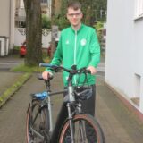 HSC-Fan Felix Main fuhr mit dem Fahrrad von Unna nach Erndtebrück. Stolze 120 Kilometer beträgt die Distanz.
