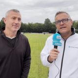 Ahmet Kahya (l.) Trainer des Kamener SC, fiebert bereits dem Aufstiegsspiel am Samstag entgegen.