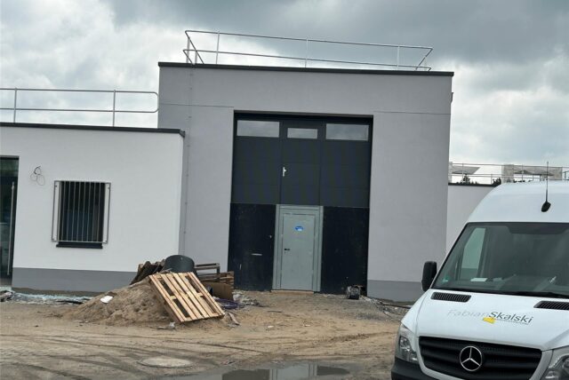 Baustelle für die neue Rettungswache im Hemsack in Kamen.