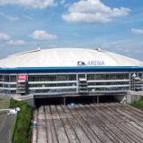 Die Veltins-Arena in Gelsenkirchen, die während der EM den Namen Arena AufSchalke trägt.