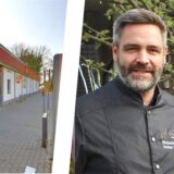 Montage aus Bäckerei-Filiale