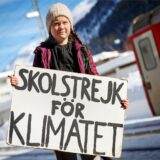 Schweiz, Davos: Die schwedische Klimaaktivistin Greta Thunberg