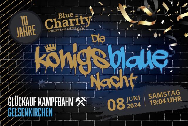 Am Samstag, 8. Juni, findet in der Glückauf Kampfbahn Gelsenkirchen die königsblaue Nacht statt.