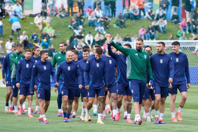 Die italienische Nationalmannschaft.