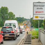 Stau auf der B54 zwischen Lünen und Dortmund