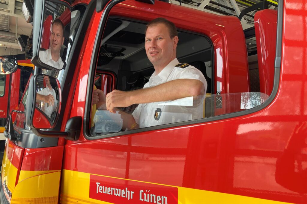 Dr. Christian Märkert, Chef der Lüner Berufsfeuerwehr. Dr. Christian Märkert, Chef der Lüner Berufsfeuerwehr.