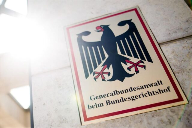 Schild der Generalbundesanwalt beim Bundesgerichtshof.