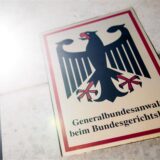 Schild der Generalbundesanwalt beim Bundesgerichtshof.