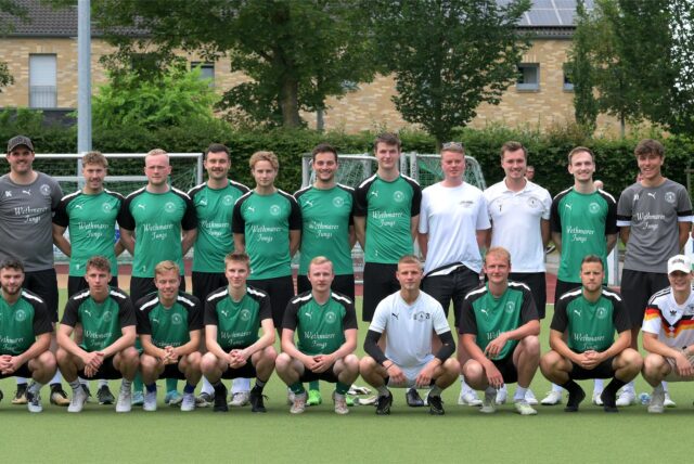 Die Mannschaft von Wethmar beim Trainingsauftakt