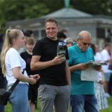 Pferderennen auf der Galopprennbahn in Dortmund-Wambel.