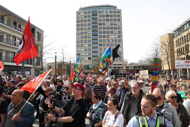 Demo gegen Rechts auf dem Marktplatz in Lünen