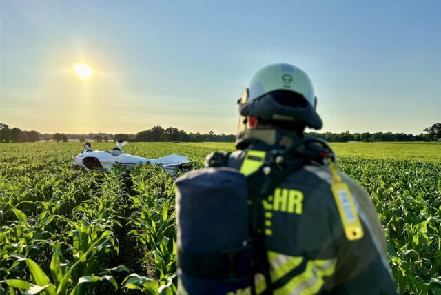 Ein Ultraleichtflugzeug musste in Hünxe notlanden.