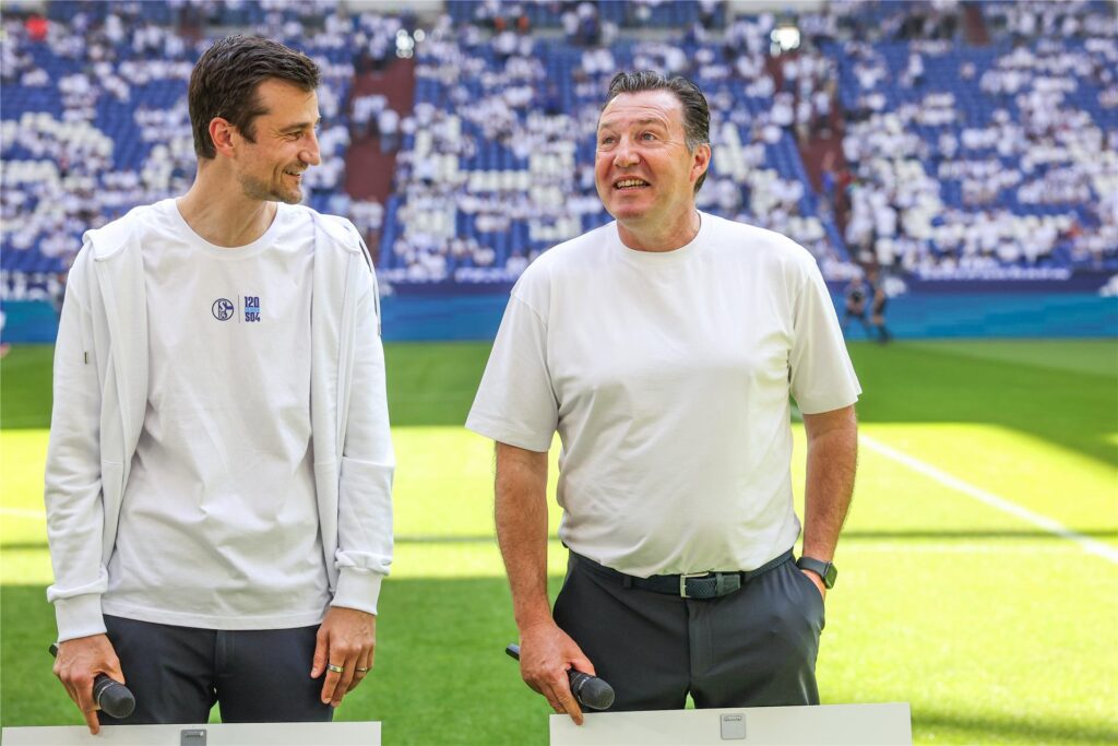 Freuen sich auf die neue Saison: Matthias Tillmann und Marc Wilmots. Freuen sich auf die neue Saison: Matthias Tillmann und Marc Wilmots.