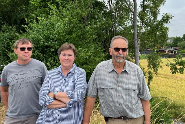 Frank Kalkau, Marina und Ralf Lorson A2-Anschlussstelle Lünen-Süd.