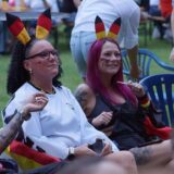 Public Viewing Fußball-EM Achtelfinale im Freibad Bornekamp Unna