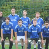 Engagiert für den BSV Hereen: (vorne v.l.) Benedikt Lindemann, Numani Halvaci, Maximilian Oxe und Tiago da Silva, (hinten v.l.), Trainer Chris Defossa, Robin Gastmeier, Christoph Budde, Levin Overhage und Denis Feykes (Sportlicher Leiter).
