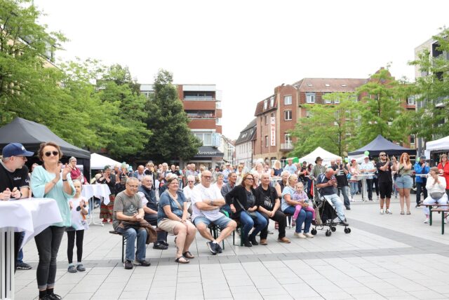 Der Marktplatz in Lünen füllte sich zum Kulturfestival mit Besuchern.