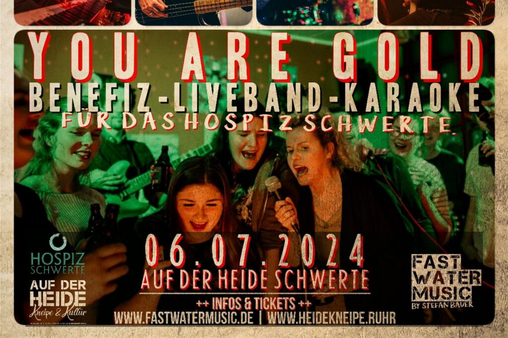 Ein Plakat weist auf das Benefizkonzert in Schwerte hin, mit dem das Hospiz unterstützt werden soll. Ein Plakat weist auf das Benefizkonzert in Schwerte hin, mit dem das Hospiz unterstützt werden soll.