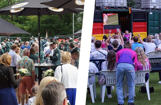 Im Unnaer Freibad Bornekamp wurde zuletzt das Achtelfinale zwischen Deutschland und Dänemark übertragen. Mit dem Viertelfinale steigt in Holzwickede auch das Schützenfest, auf eine Übertragung wird man dann verzichten.