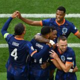 Die Niederlande feiert den Viertelfinaleinzug.