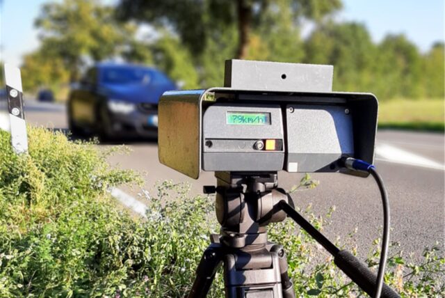 Ein mobiler Blitzer