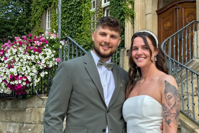 Kewin Zarzycki und Jana Marie Cybulski haben sich am Donnerstag das Ja-Wort gegeben.