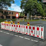 Die Bahnhofstraße in Werne ist aktuell halbseitig gesperrt.