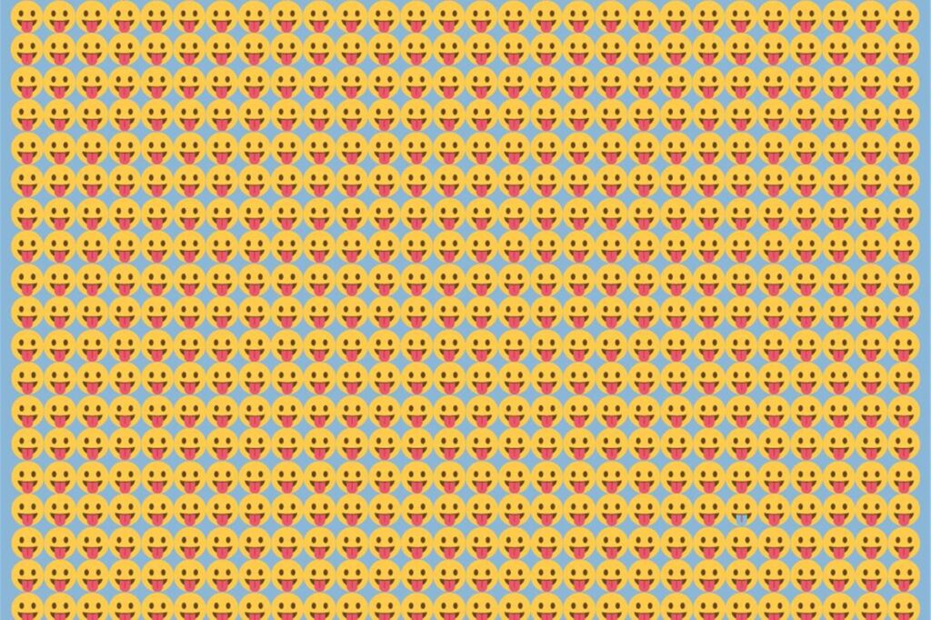 Suchbild mit Emojis, die die Zunge ausstrecken Suchbild mit Emojis, die die Zunge ausstrecken