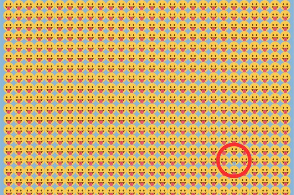Suchbild mit Emojis Auflösung Suchbild mit Emojis Auflösung