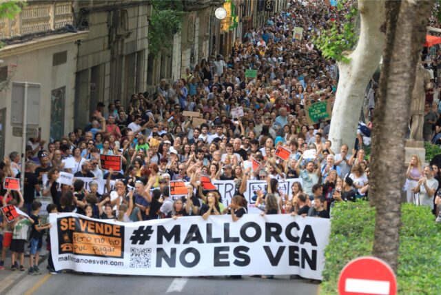 Auf Mallorca gibt es immer häufiger Demonstrationen gegen den Massentourismus.