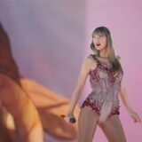 Taylor Swift bei einem ihrer Eras-Tour-Auftritte in der Veltins-Arena in Gelsenkirchen 2024.