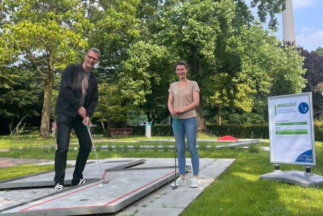 Die Mini-Golf-Anlage im Westfalenpark