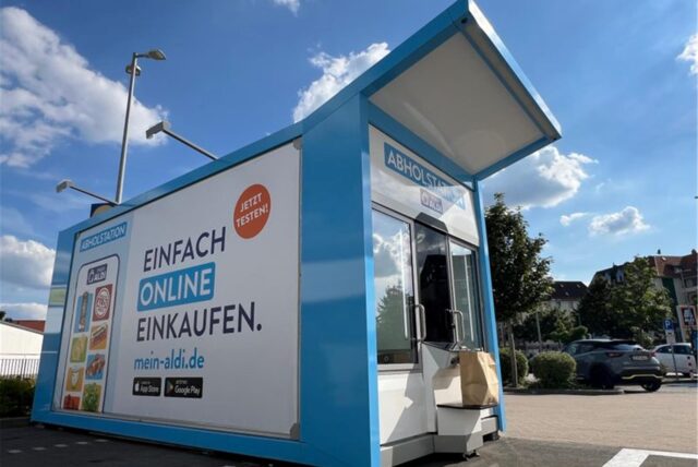 Abhol-Automaten für Lebensmittel.