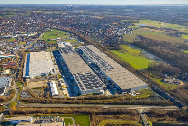 Luftbild des Gewerbegebiets Wahrbdrink Werne