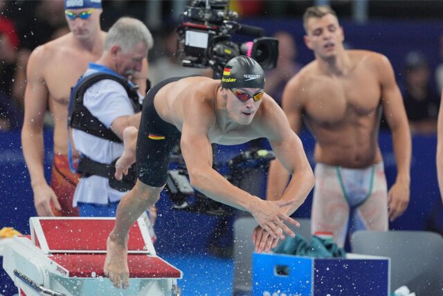 Luca Armbruster holte mit der Staffel über die 4×100 Meter den siebten Rang bei den Olympischen Spielen.