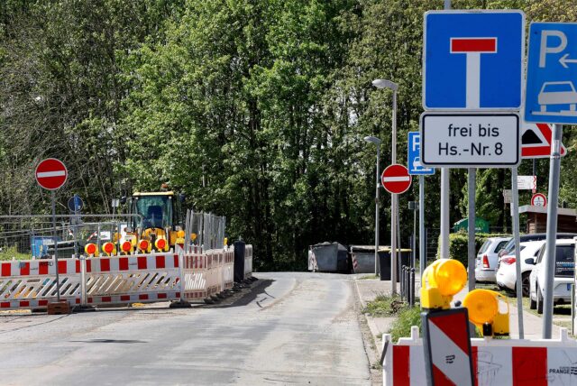 Am Schwimmbad Baustelle in Kamen.
