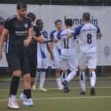 Jubel beim KSV: Mit 4:0 gewann die Mannschaft am Donnerstag im Derby gegen den SSV Mühlhausen.