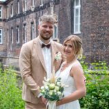 Tiffany (geborene Pantel) und Mario Gajda haben auf Schloss Bladenhorst geheiratet.