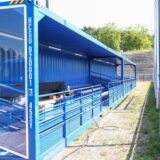 150 überdachte Sitzplätze hat das neue Parkstadion.