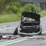 Die Unfallstelle auf der B54 bei Ochtrup