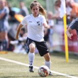 Melissa Herzberg vom PSV Bork am Ball.