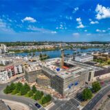 Luftbild des Bürogebäudes am Phoenix-See