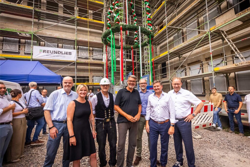 OB Westphal beim Richtfest