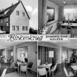 Eine alte Postkarte zeigt den „Birkenkrug“ in Schwerte-Holzen.