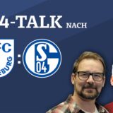 Sprechen nach der Partie gegen Magdeburg über das Spiel: Schalke-Reporter René Preuß und Schalke-Experte Frank Leszinski.