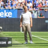 01.09.2024, Fussball, Saison 2024/2025, 2. Bundesliga, 4. Spieltag, FC Schalke 04 – 1. FC Köln, Cheftrainer Karel Geraerts (FC Schalke 04)