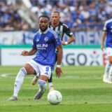 17.08.2024, Fussball, Saison 2024/2025, 1. Runde, DFB-Pokal, VfR Aalen – FC Schalke 04, Moussa Sylla (FC Schalke 04) Foto: Tim Rehbein/RHR-FOTO
