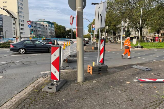 Sperrungen wie hier 2022 wird es bald an der Märkischen Straße geben.