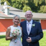Manuela Weisz und Horst Hartje haben im Parkbad Süd geheiratet.