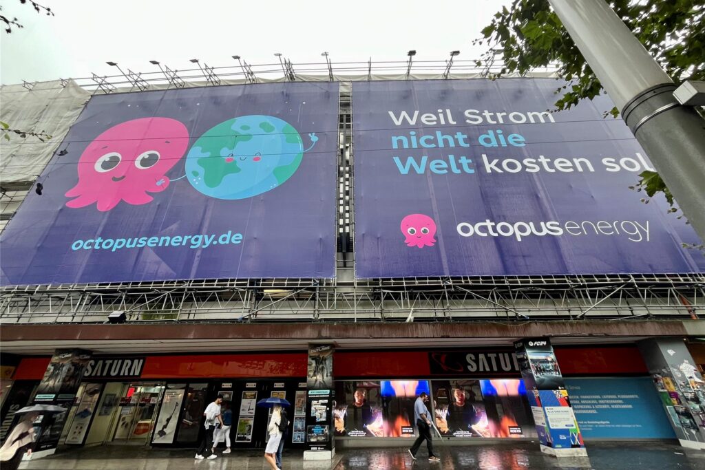 Octopus Energy wirbt aktuell mit einem überdimensionalen Plakat auf dem Westenhellweg. Octopus Energy wirbt aktuell mit einem überdimensionalen Plakat auf dem Westenhellweg.